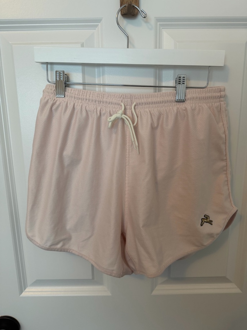 Tracksmith Pale Pink Women's Athletic Mesh Shorts
